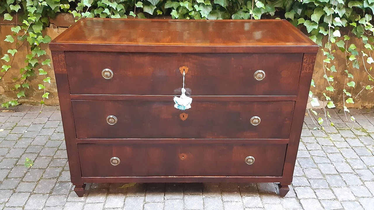 Louis XVI wooden chest of drawers, early 19th century 5