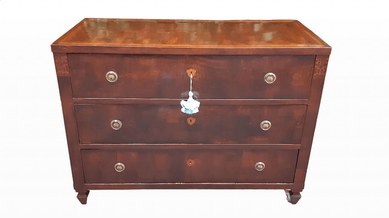 Louis XVI wooden chest of drawers, early 19th century 6