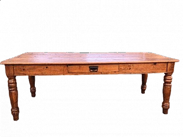 Tavolone da osteria in legno, '800