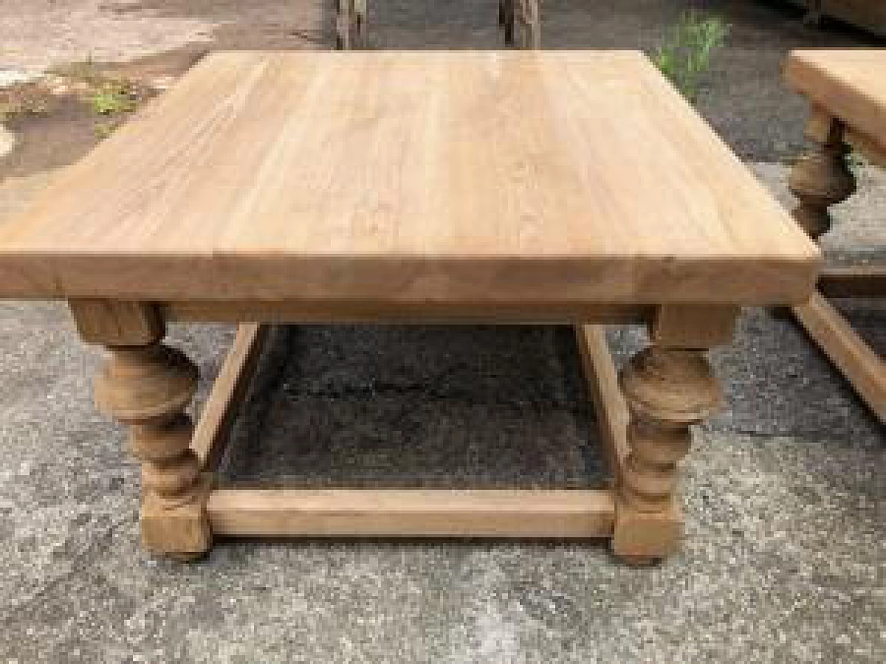 Coppia di tavolini in rovere sbiancato, anni '60 3