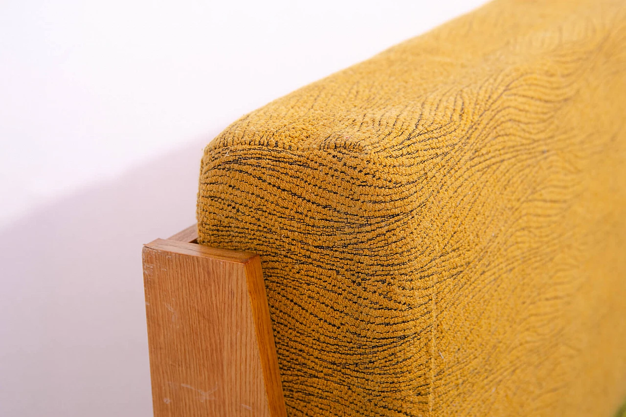 Drevotvar beech folding sofa bed, 1970s 5