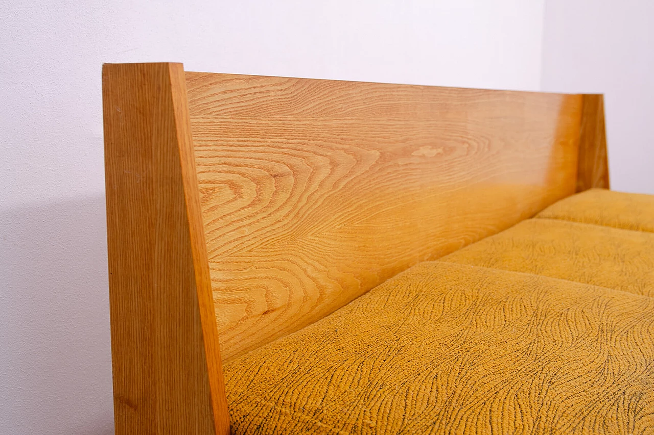 Drevotvar beech folding sofa bed, 1970s 13