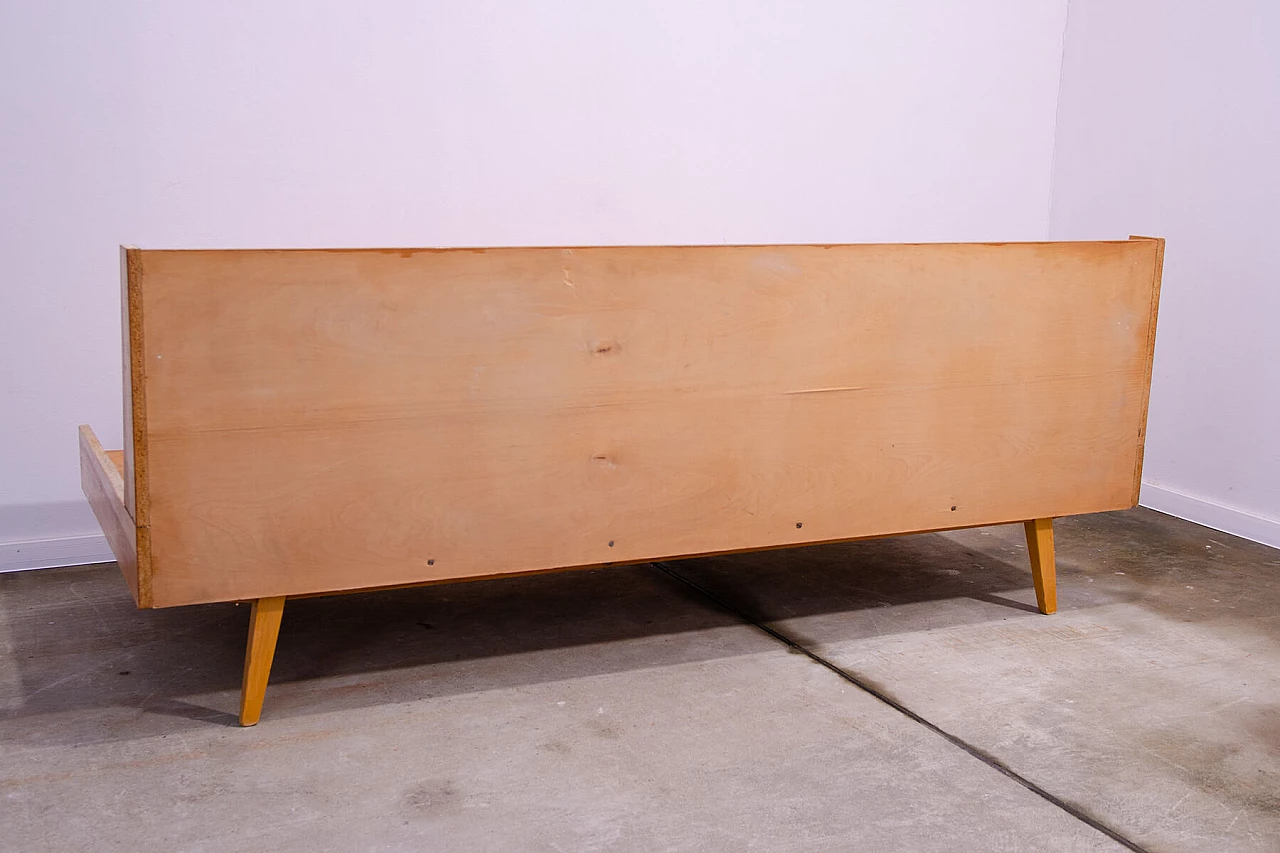 Drevotvar beech folding sofa bed, 1970s 16