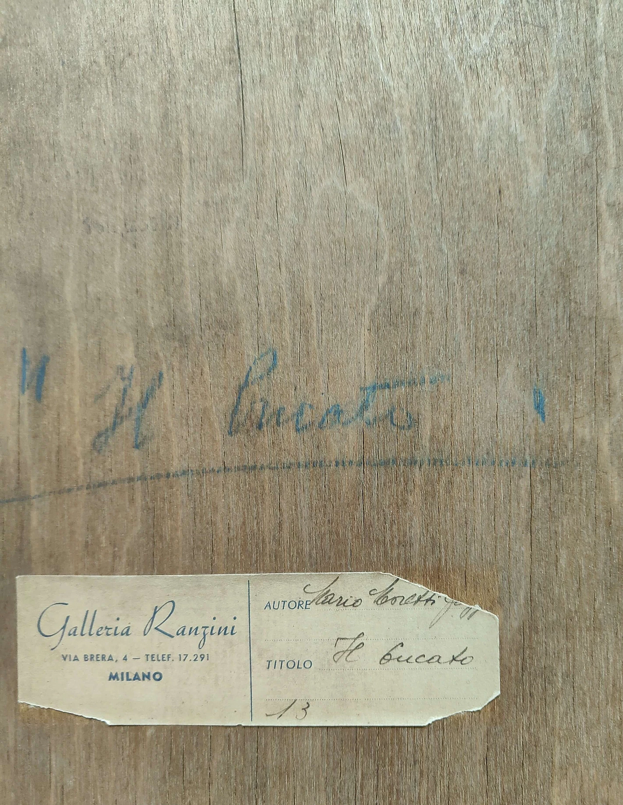 Il bucato di Mario Moretti Foggia, dipinto su legno, anni '20 4