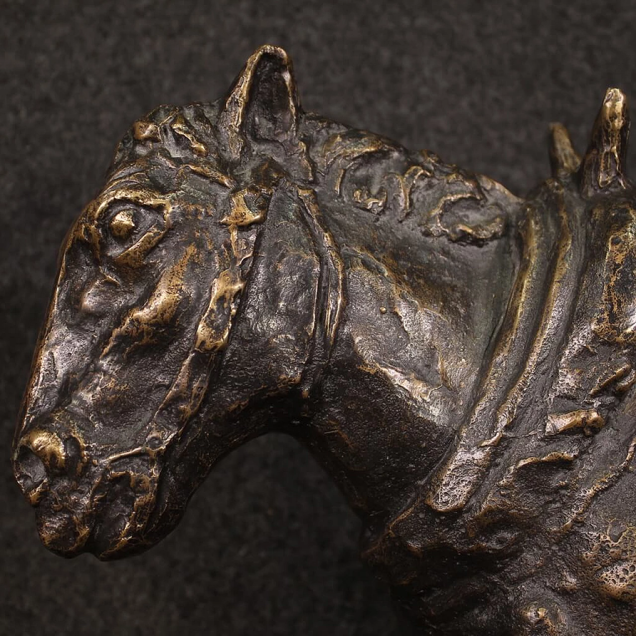 Donkey, patinated bronze sculpture, 1960s 7
