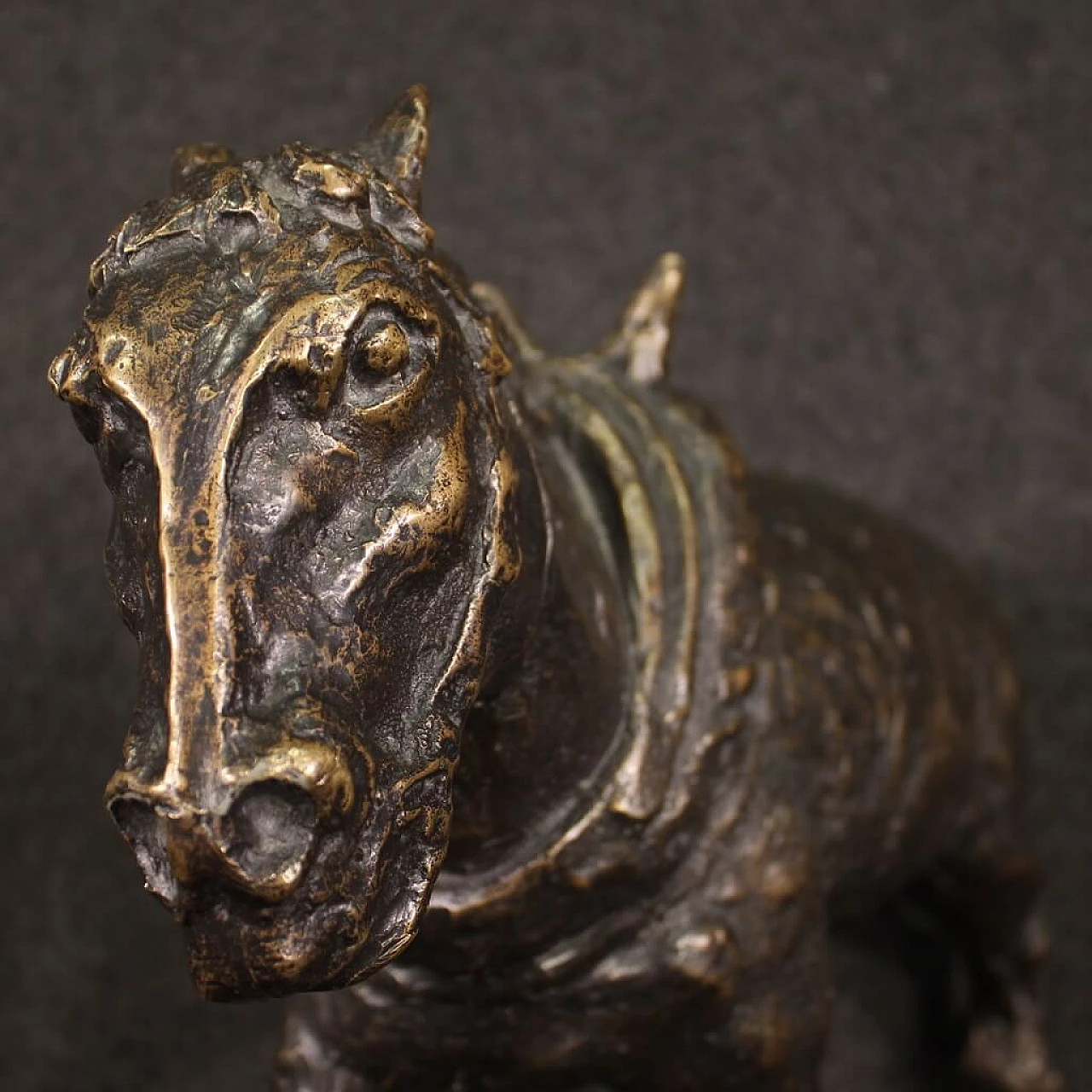Donkey, patinated bronze sculpture, 1960s 8