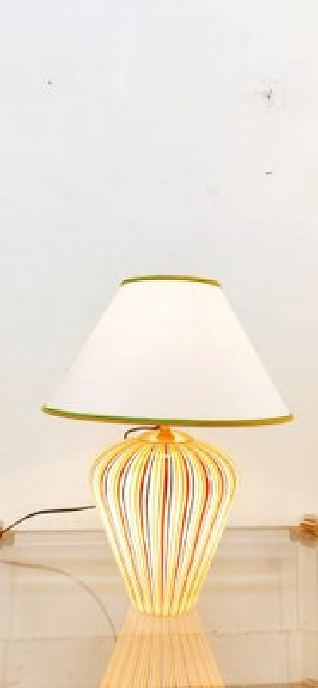 Lampada da tavolo in vetro di Murano multicolore, anni '80 2