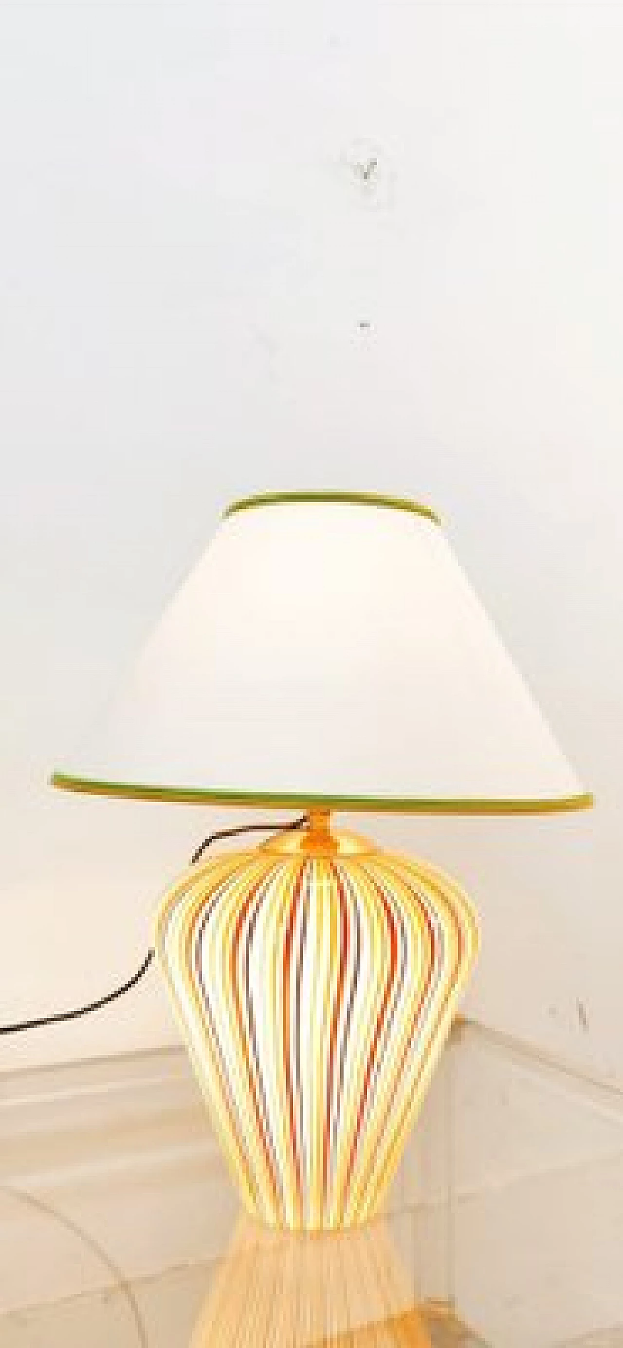Lampada da tavolo in vetro di Murano multicolore, anni '80 10