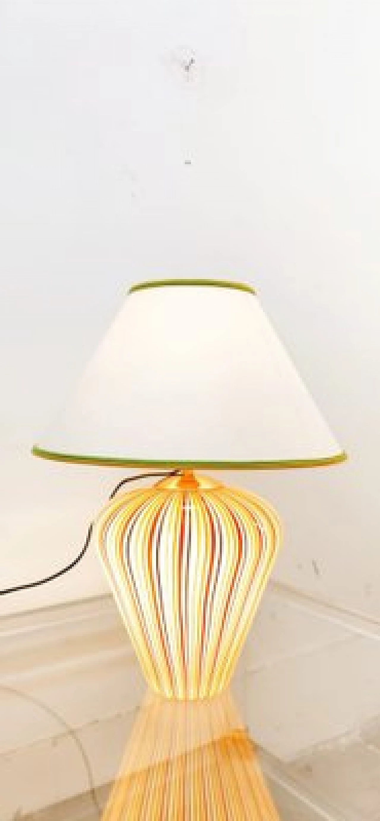 Lampada da tavolo in vetro di Murano multicolore, anni '80 14