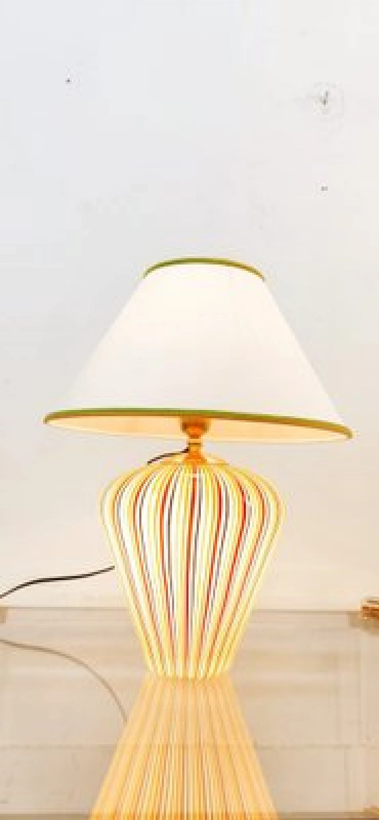 Lampada da tavolo in vetro di Murano multicolore, anni '80 18
