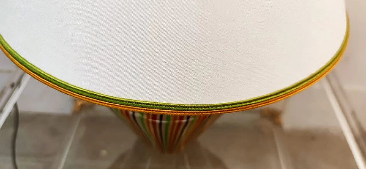 Lampada da tavolo in vetro di Murano multicolore, anni '80 20