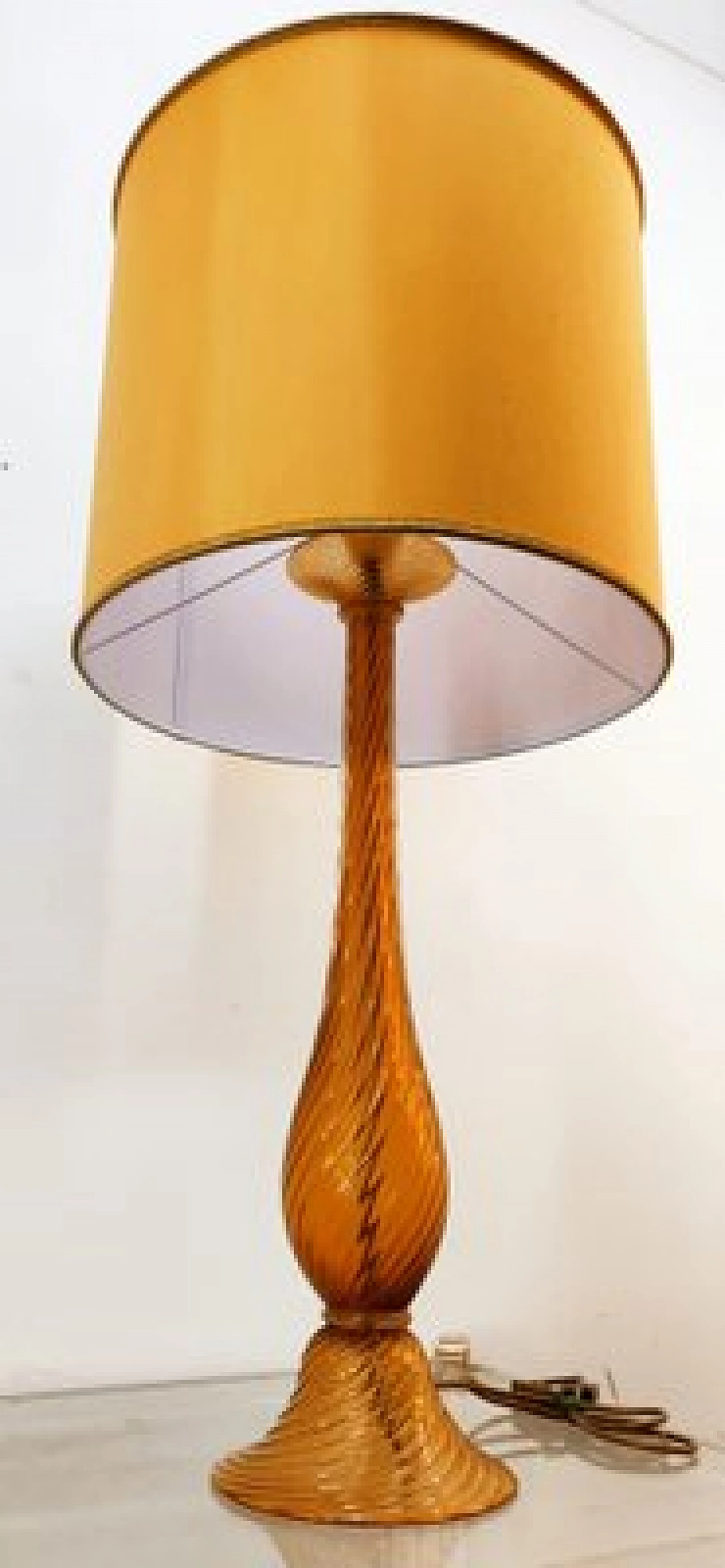 Gilded Murano glass table lamp, 1960s 2