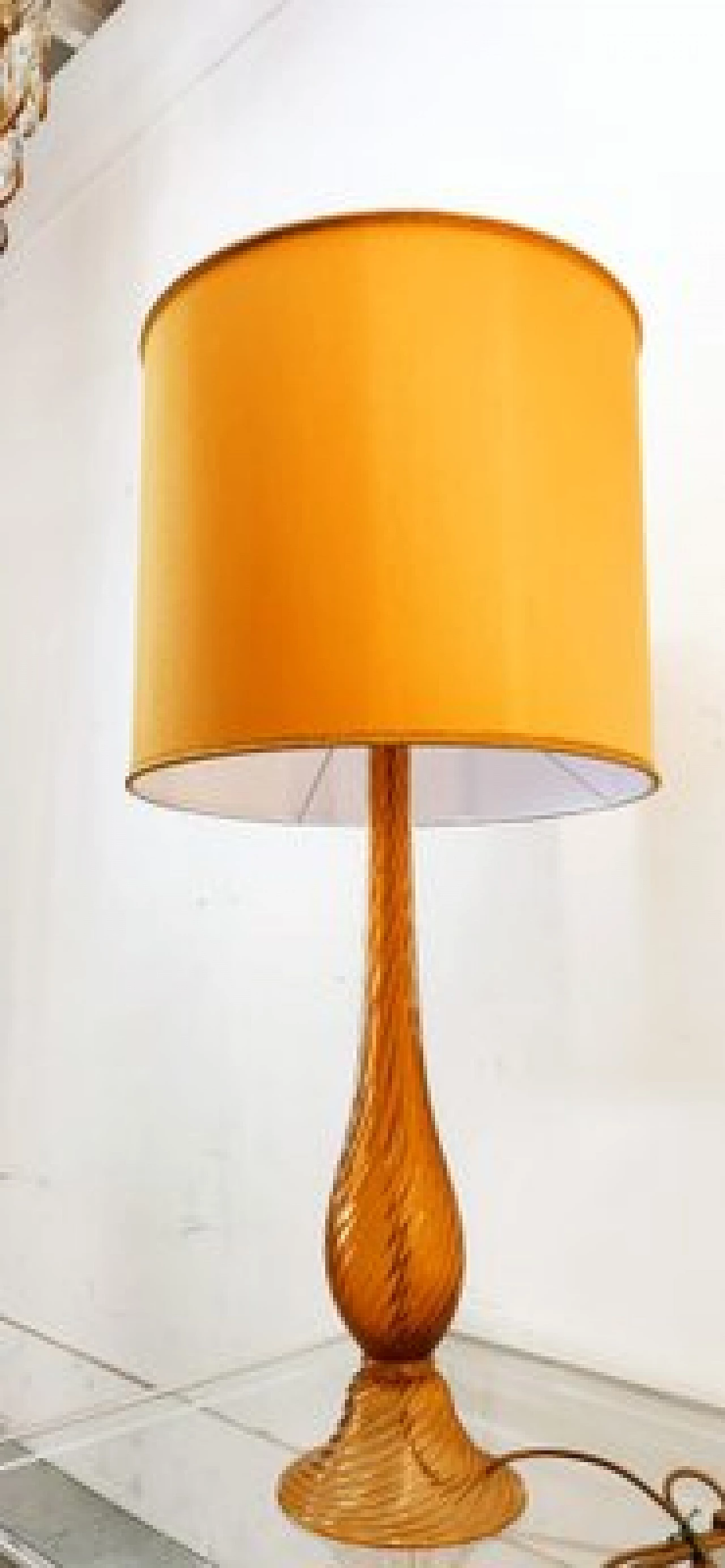 Gilded Murano glass table lamp, 1960s 3