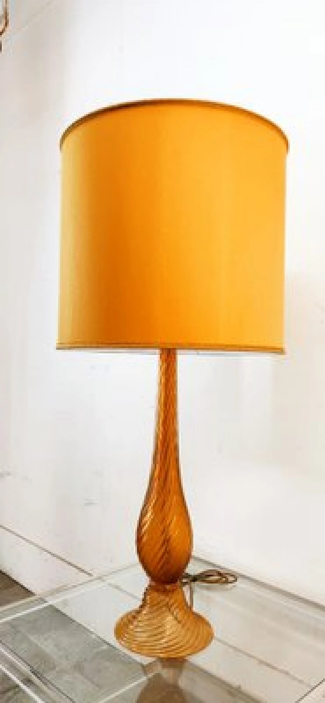 Gilded Murano glass table lamp, 1960s 5