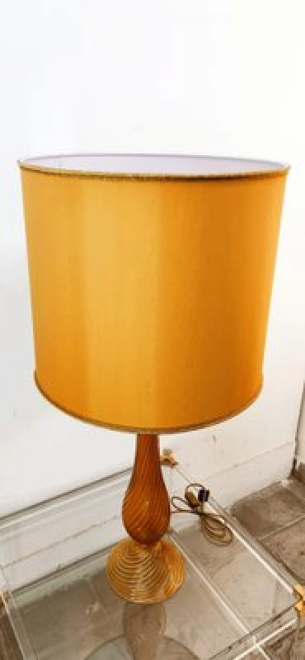 Gilded Murano glass table lamp, 1960s 13