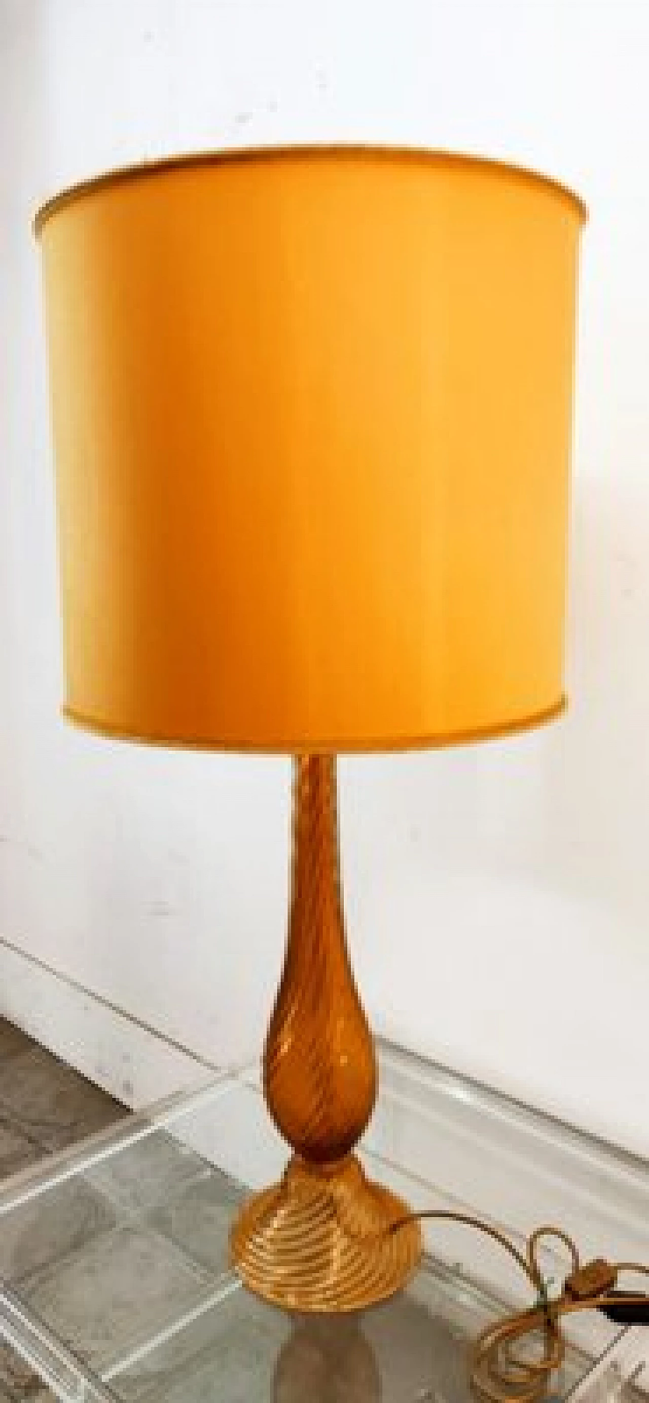 Gilded Murano glass table lamp, 1960s 14