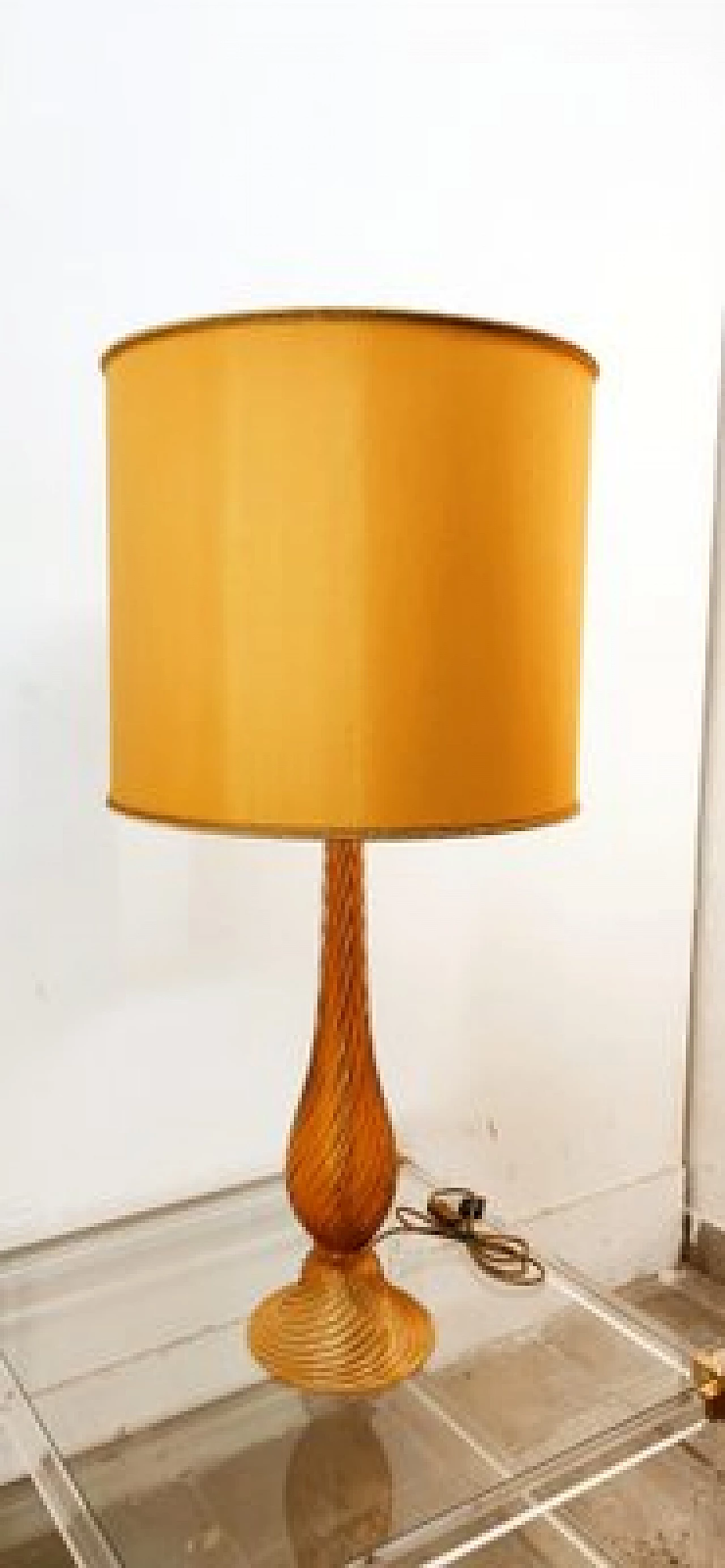 Gilded Murano glass table lamp, 1960s 16