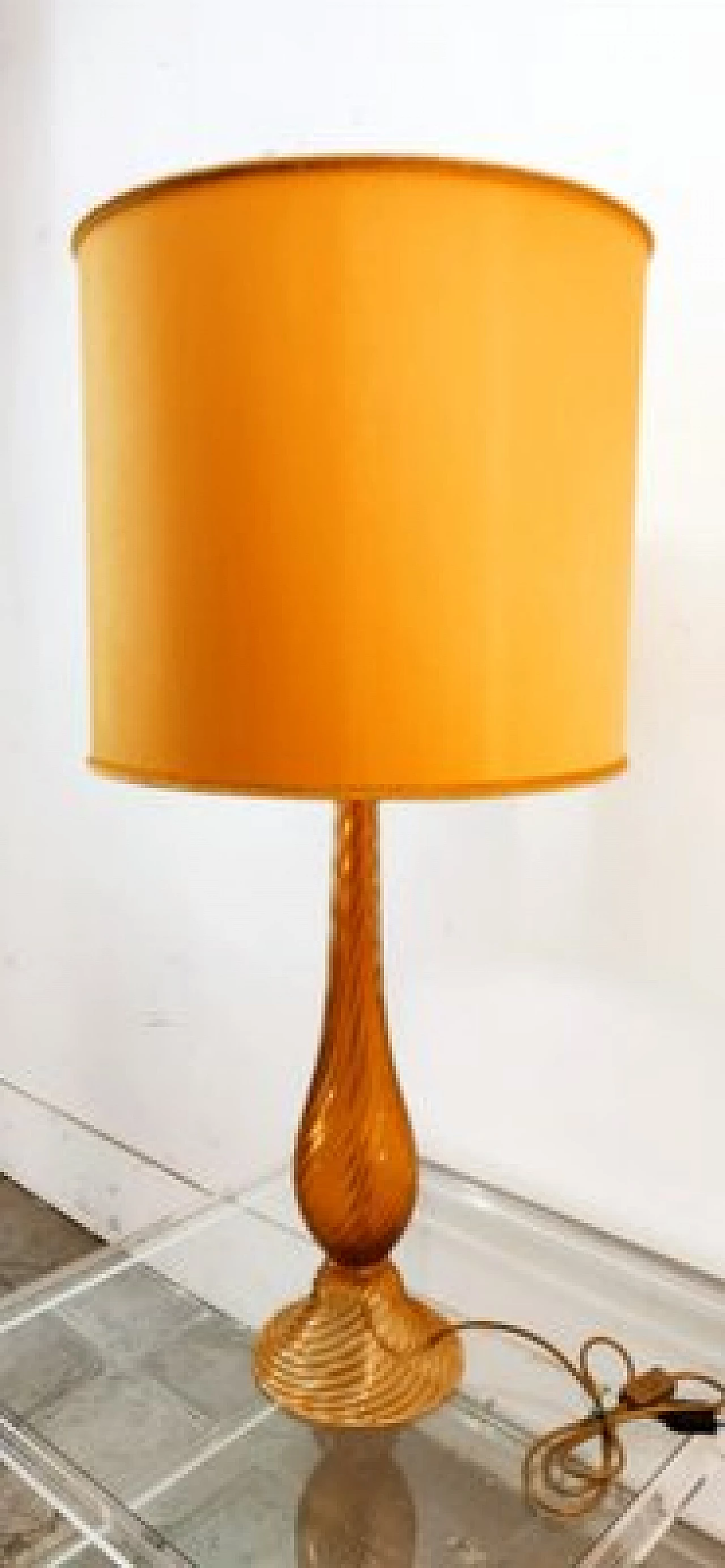 Gilded Murano glass table lamp, 1960s 17