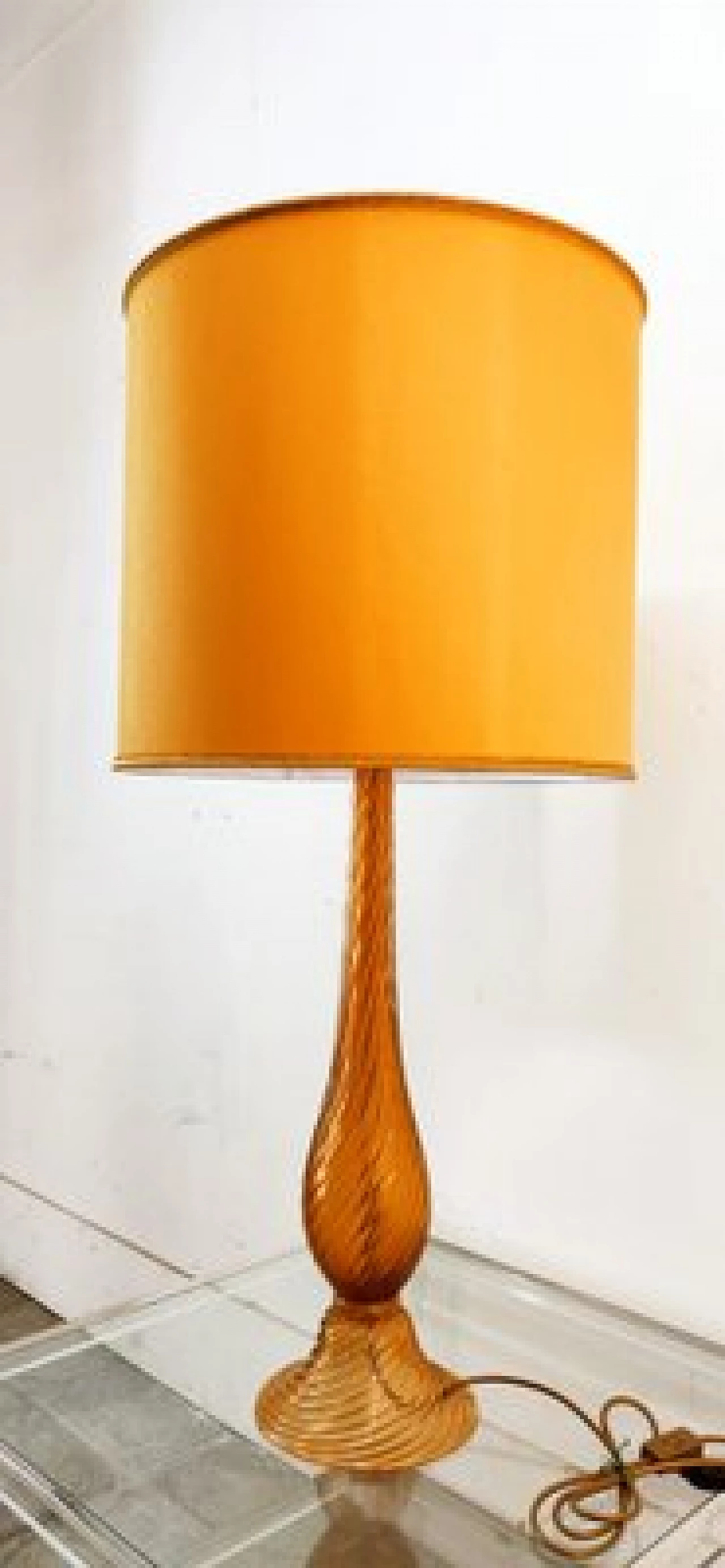Gilded Murano glass table lamp, 1960s 18