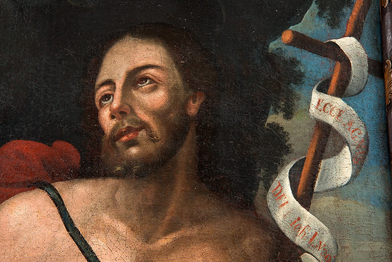 St. John the Baptist, oil on canvas, 18th century 2