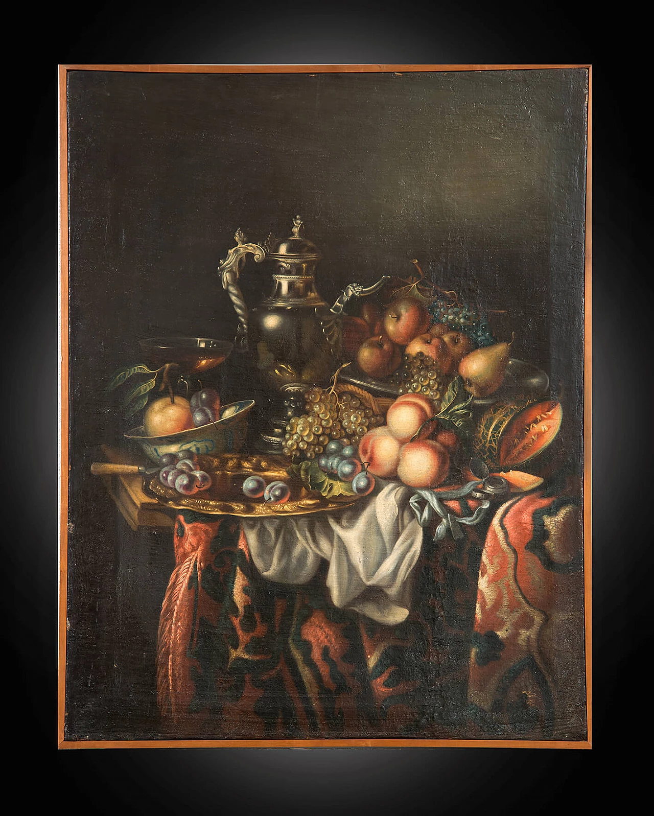 Still Life with Fruit of Flemish Origin, oil on canvas, 17th century 1