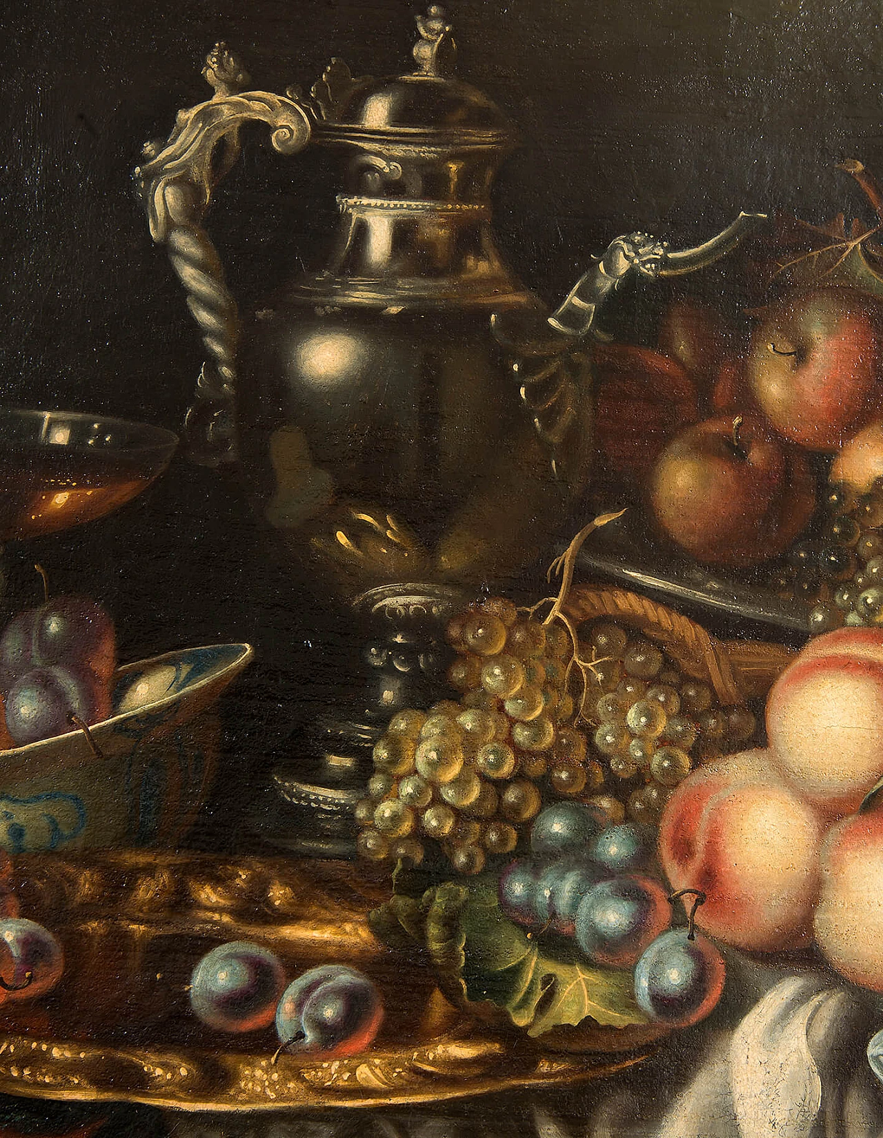Still Life with Fruit of Flemish Origin, oil on canvas, 17th century 2
