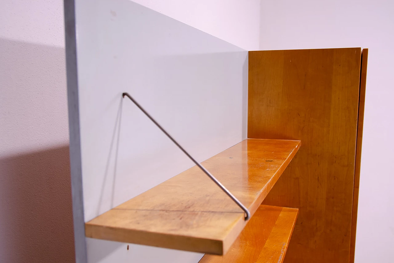 Parete attrezzata in faggio, frassino e compensato di UP Závody, anni '60 7