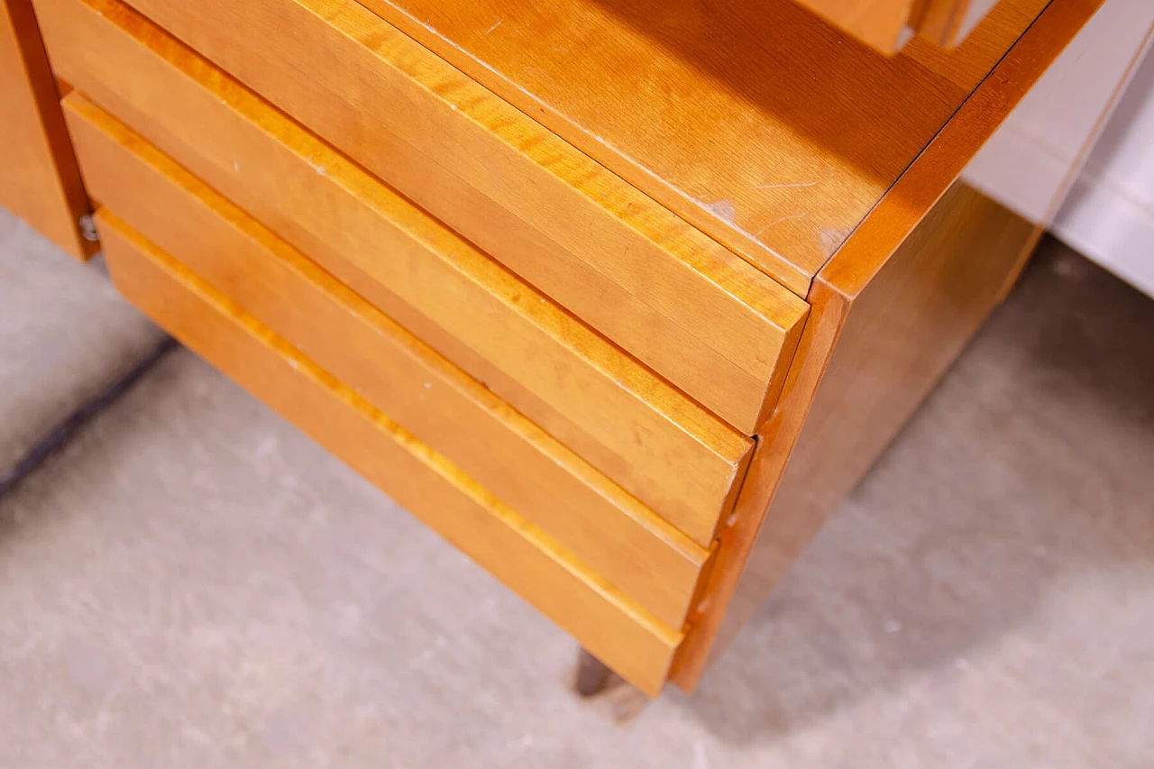 Parete attrezzata in faggio, frassino e compensato di UP Závody, anni '60 12