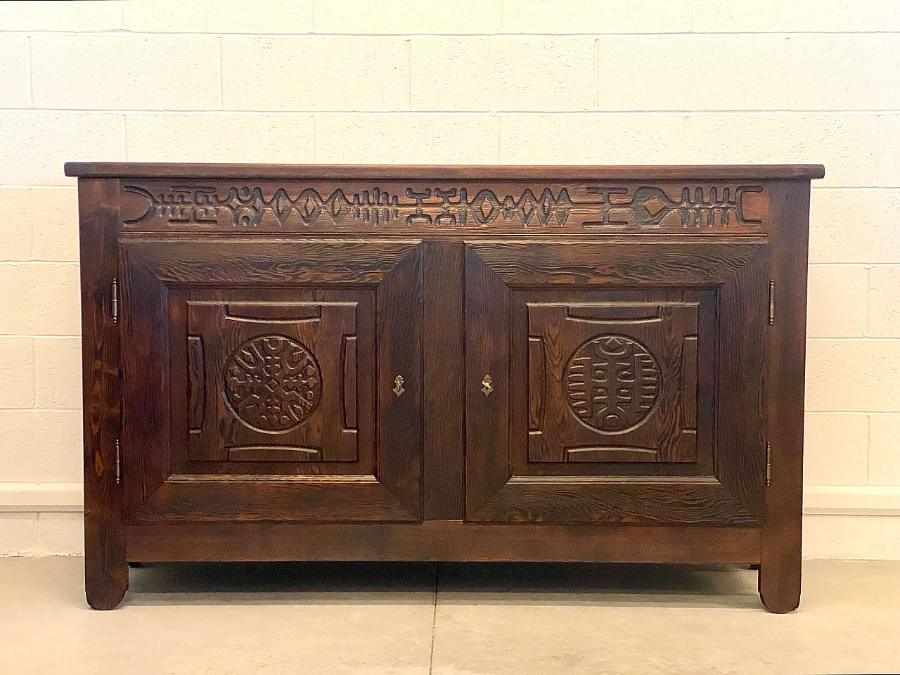 Pair of pine sideboards by Victor Cerrato, 1960s 2