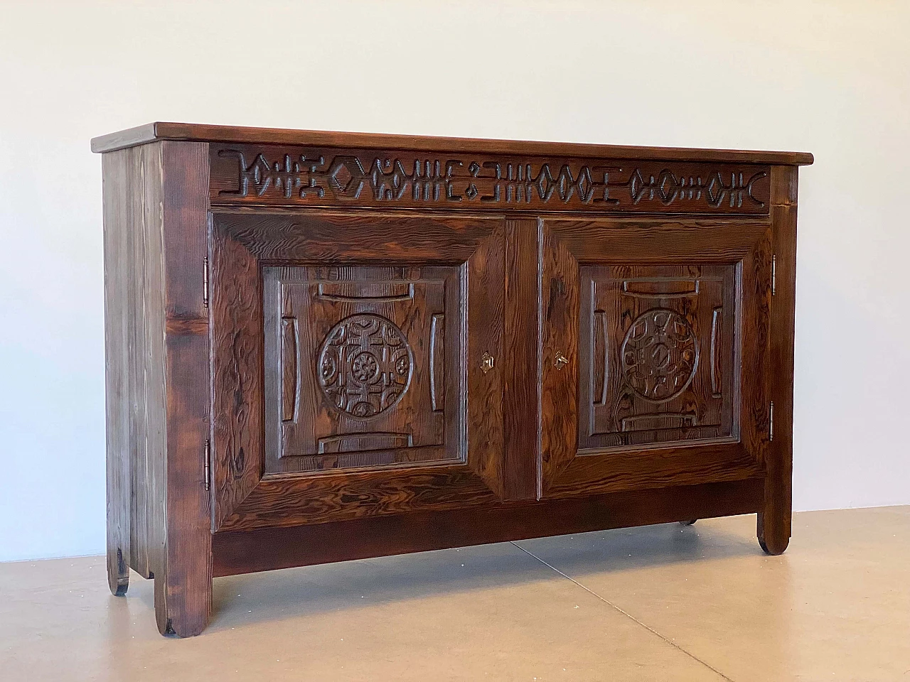 Pair of pine sideboards by Victor Cerrato, 1960s 5