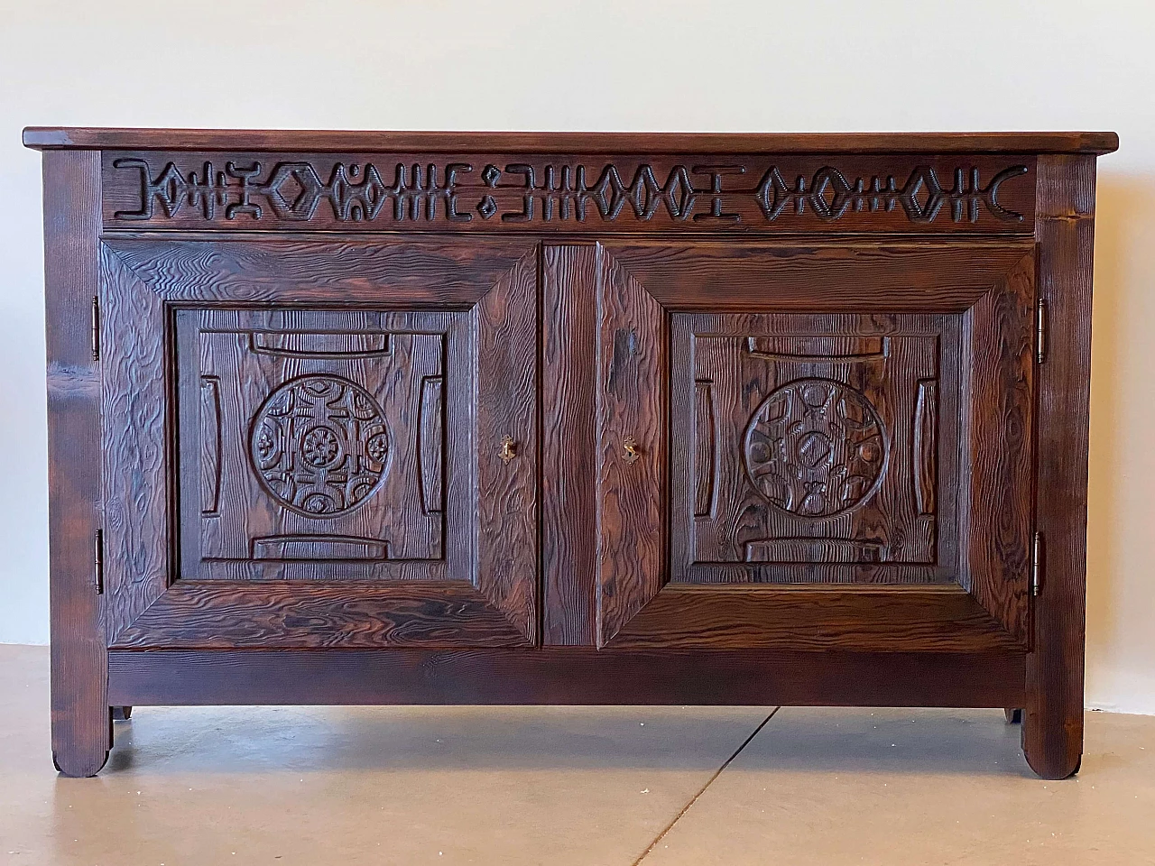 Pair of pine sideboards by Victor Cerrato, 1960s 10