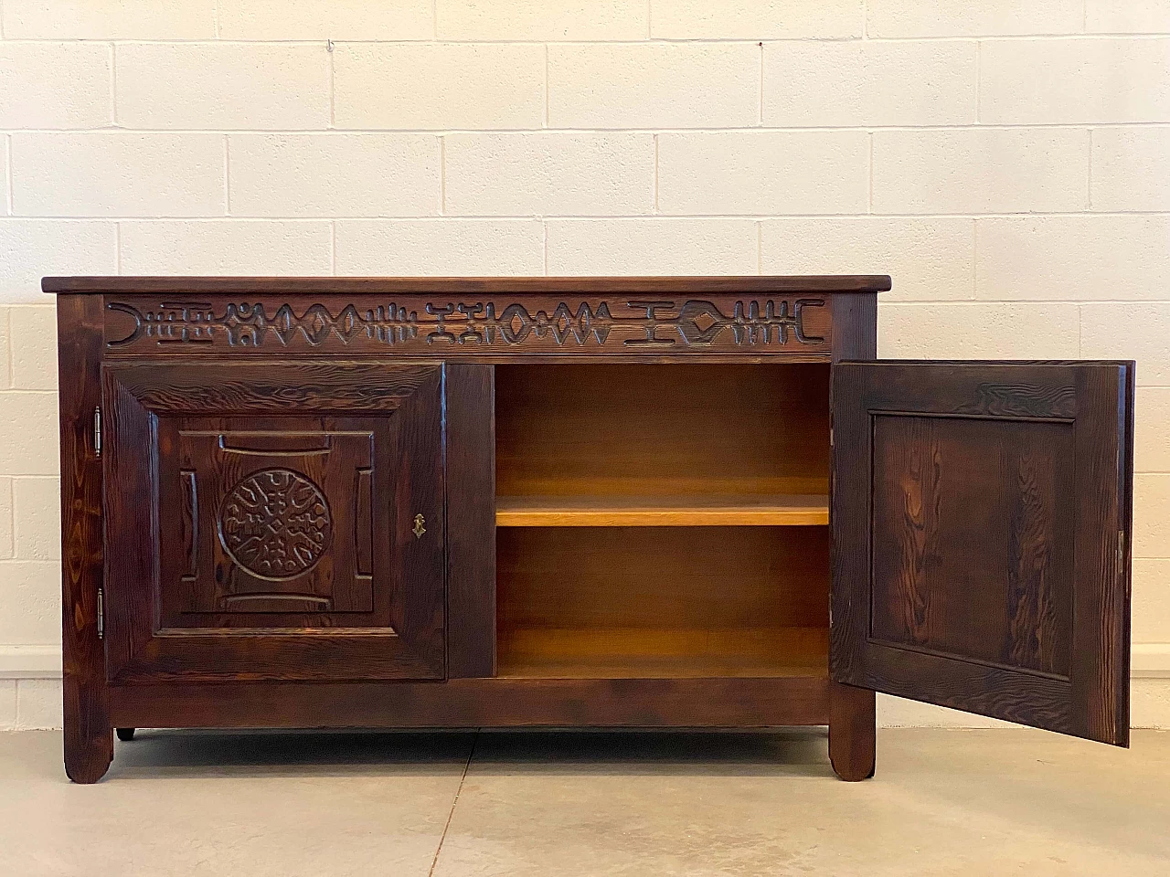 Pair of pine sideboards by Victor Cerrato, 1960s 12