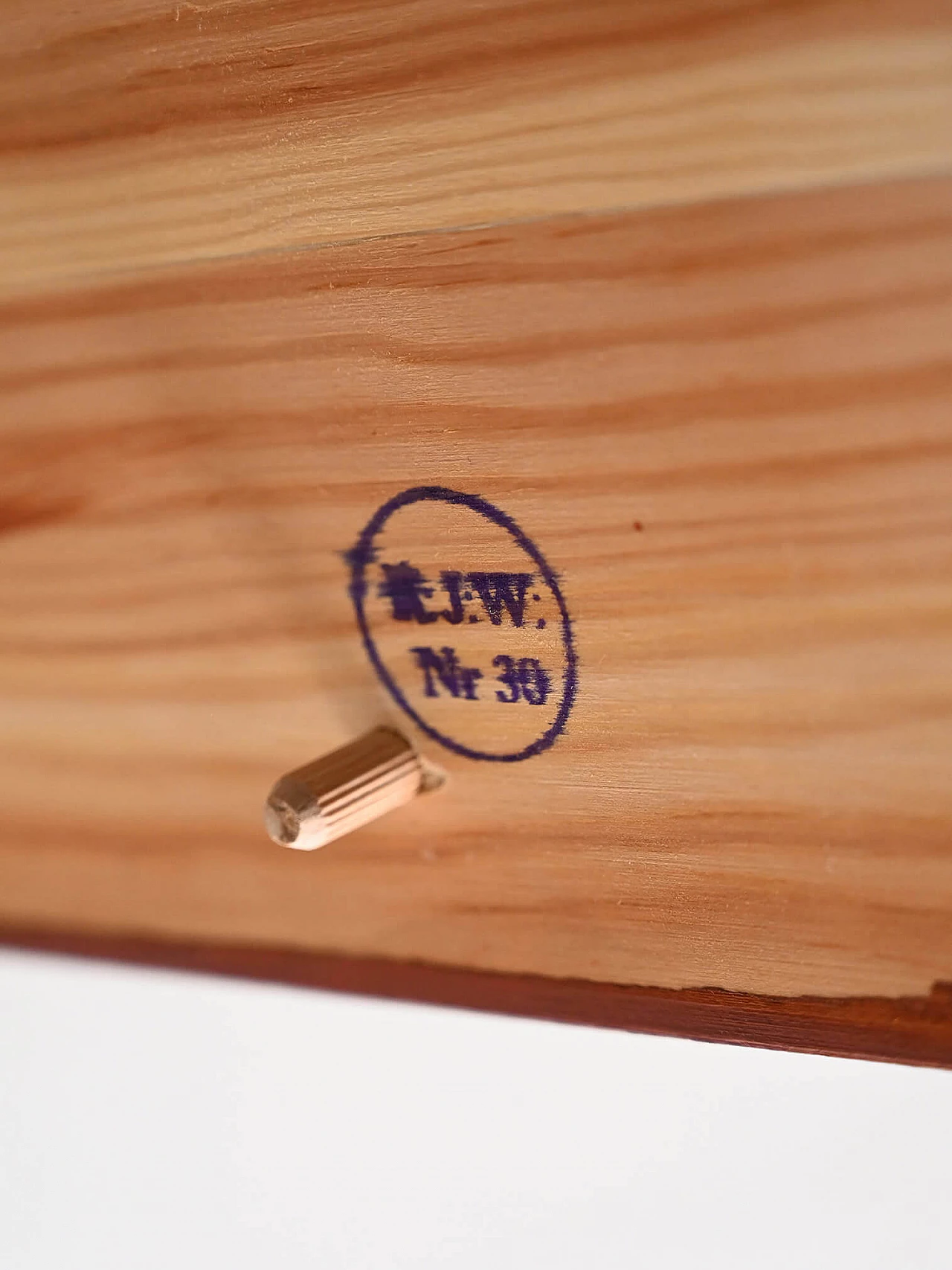 Scandinavian wood chest of drawers with nine compartments, 1960s 11