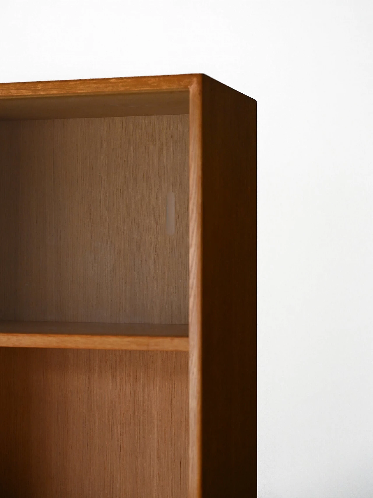 Scandinavian oak bookcase with display case, 1960s 10