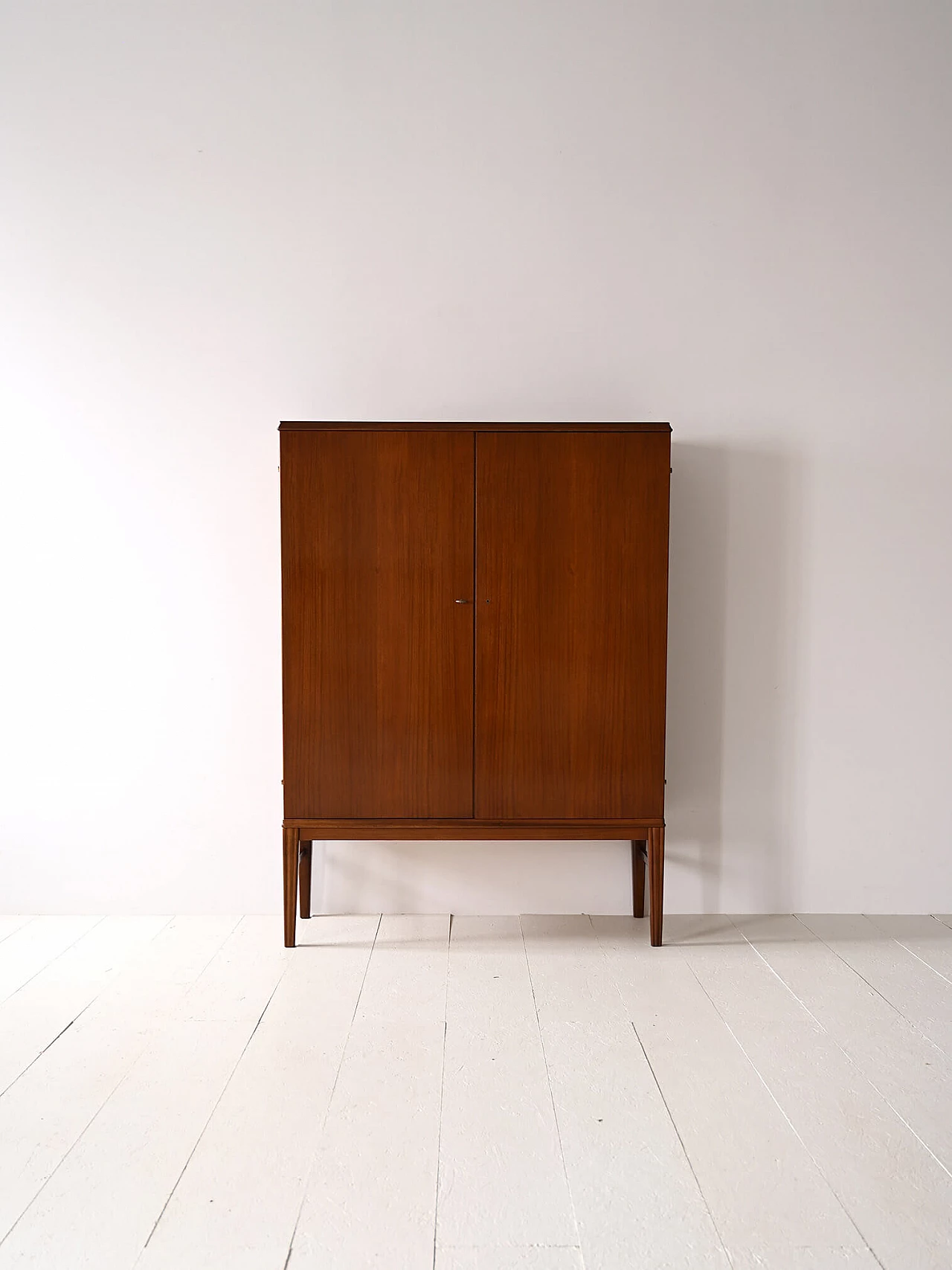 Scandinavian mahogany cabinet with hinged doors, 1960s 2