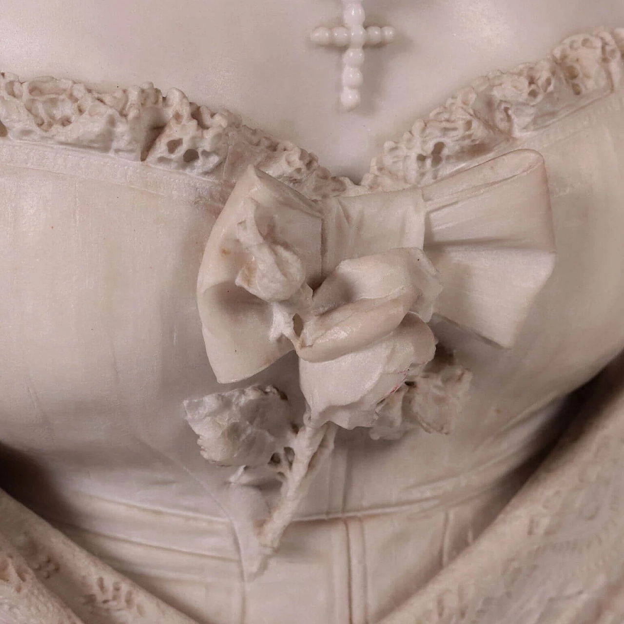 Busto femminile, scultura in marmo di Carrara, '800 6