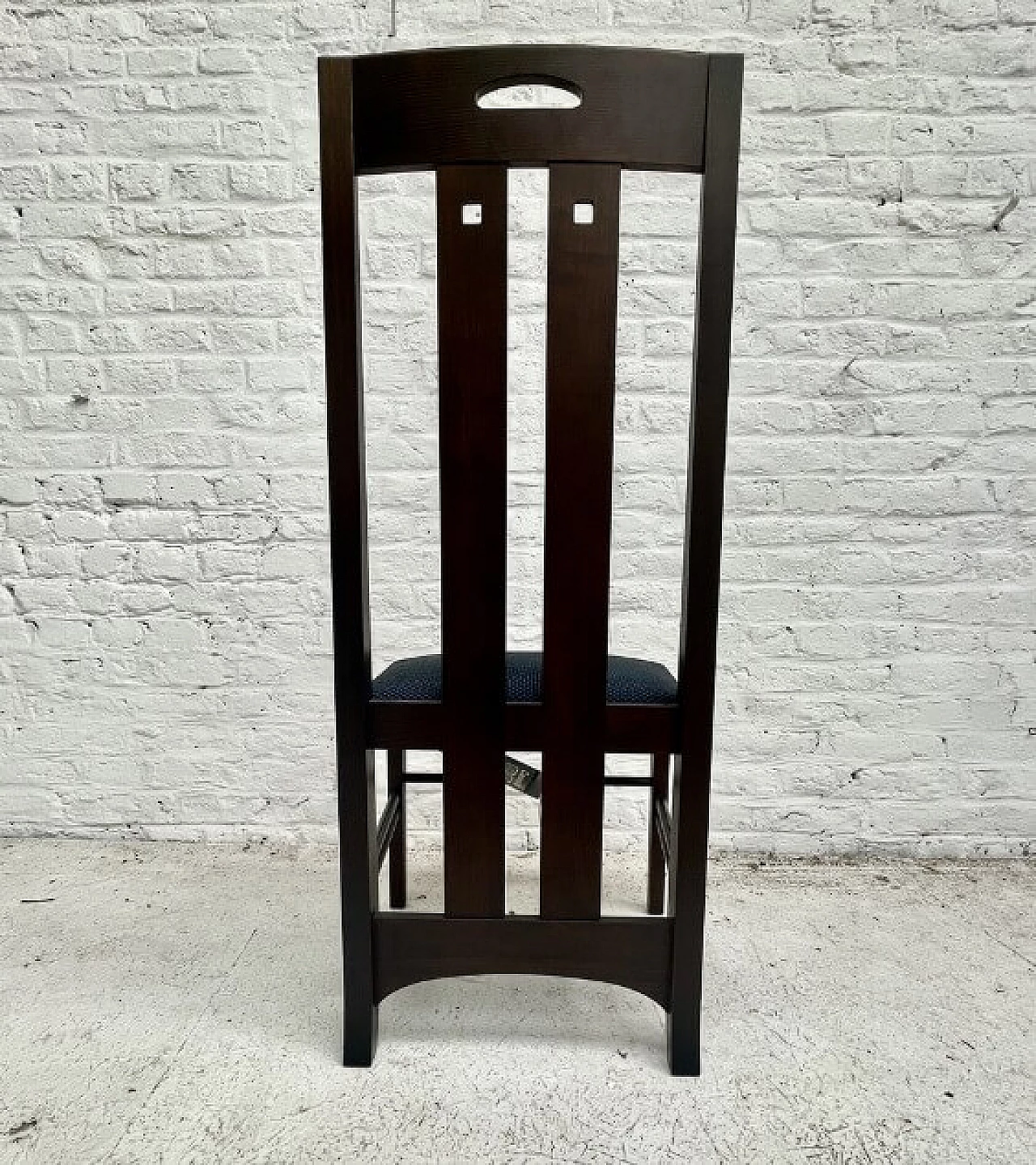 Pair of black Ingram chairs by Charles Rennie Mackintosh for Cassina, 1980s 3