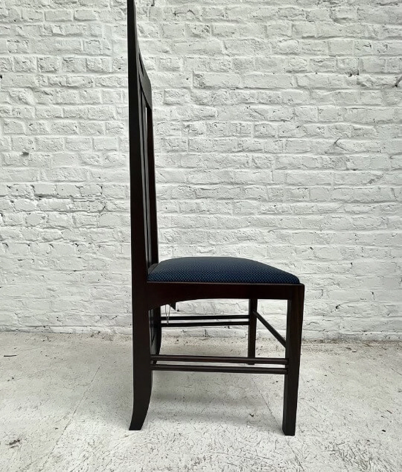 Pair of black Ingram chairs by Charles Rennie Mackintosh for Cassina, 1980s 6