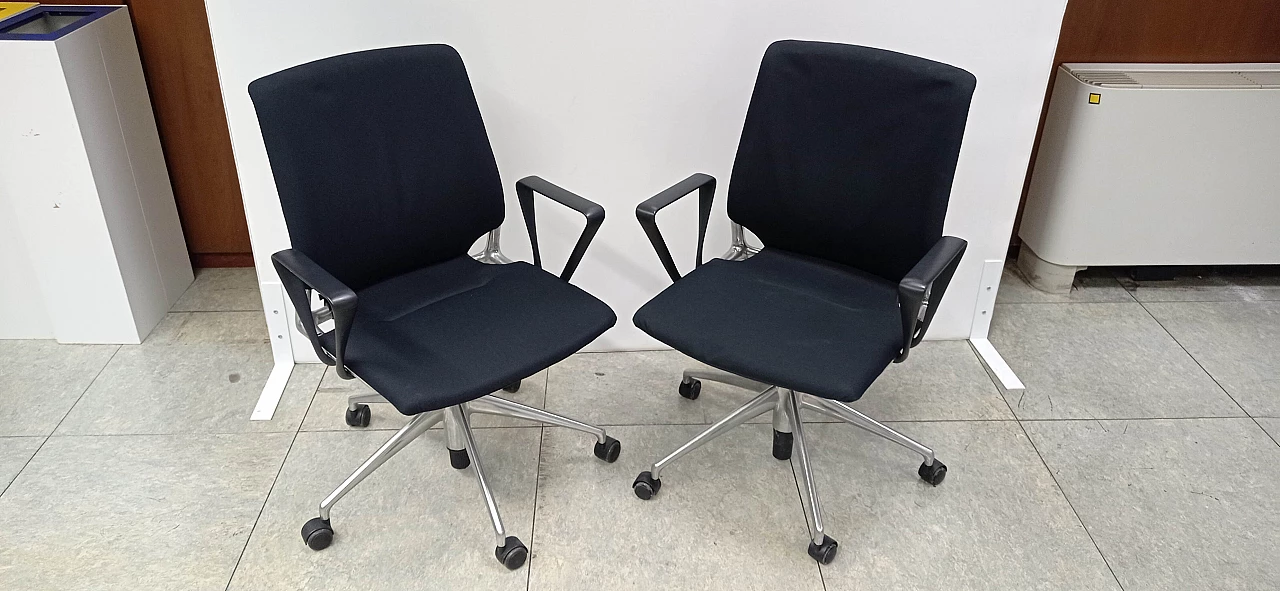 Pair of Meda Chairs armchairs by Alberto Meda for Vitra 3