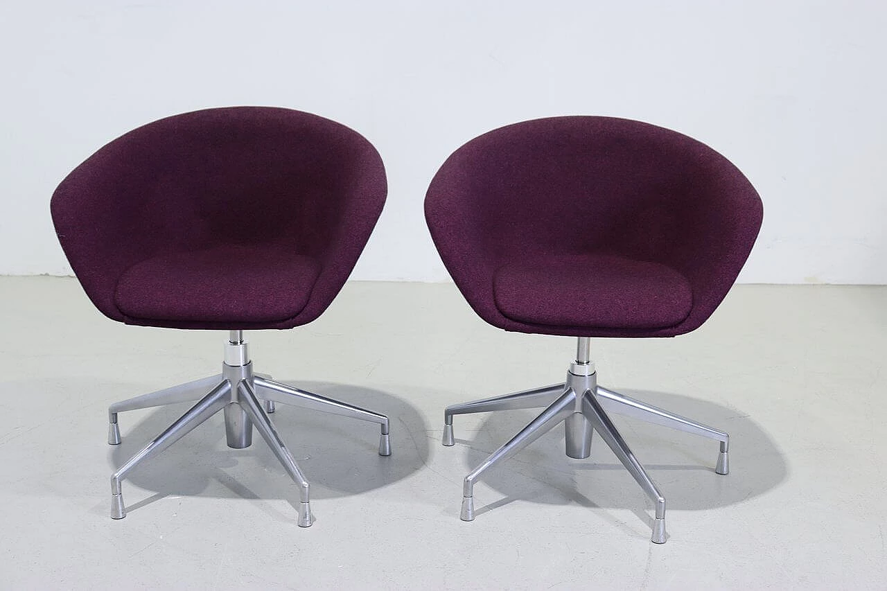 Coppia di poltrone Duna 02 di Lievore Altherr Molina per Arper, anni 2000 1