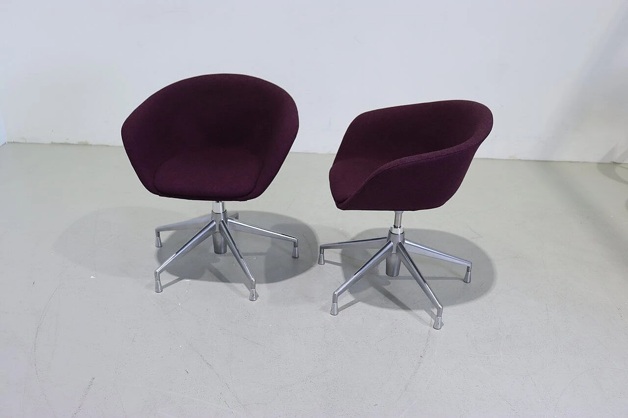 Coppia di poltrone Duna 02 di Lievore Altherr Molina per Arper, anni 2000 4