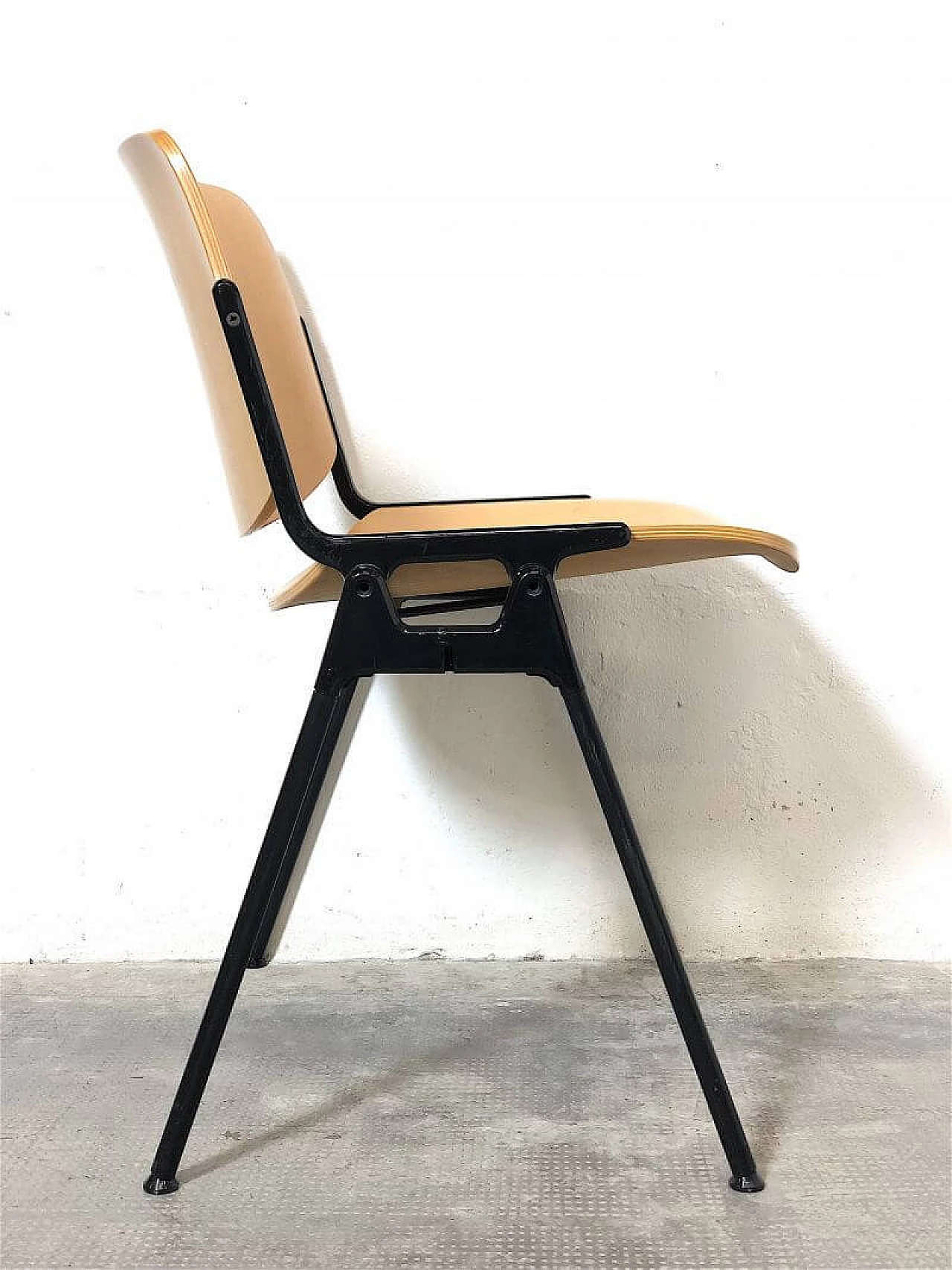 4 Chairs DSC 106 in bent beech and aluminium by Giancarlo Piretti for Anonima Castelli, 1965 12