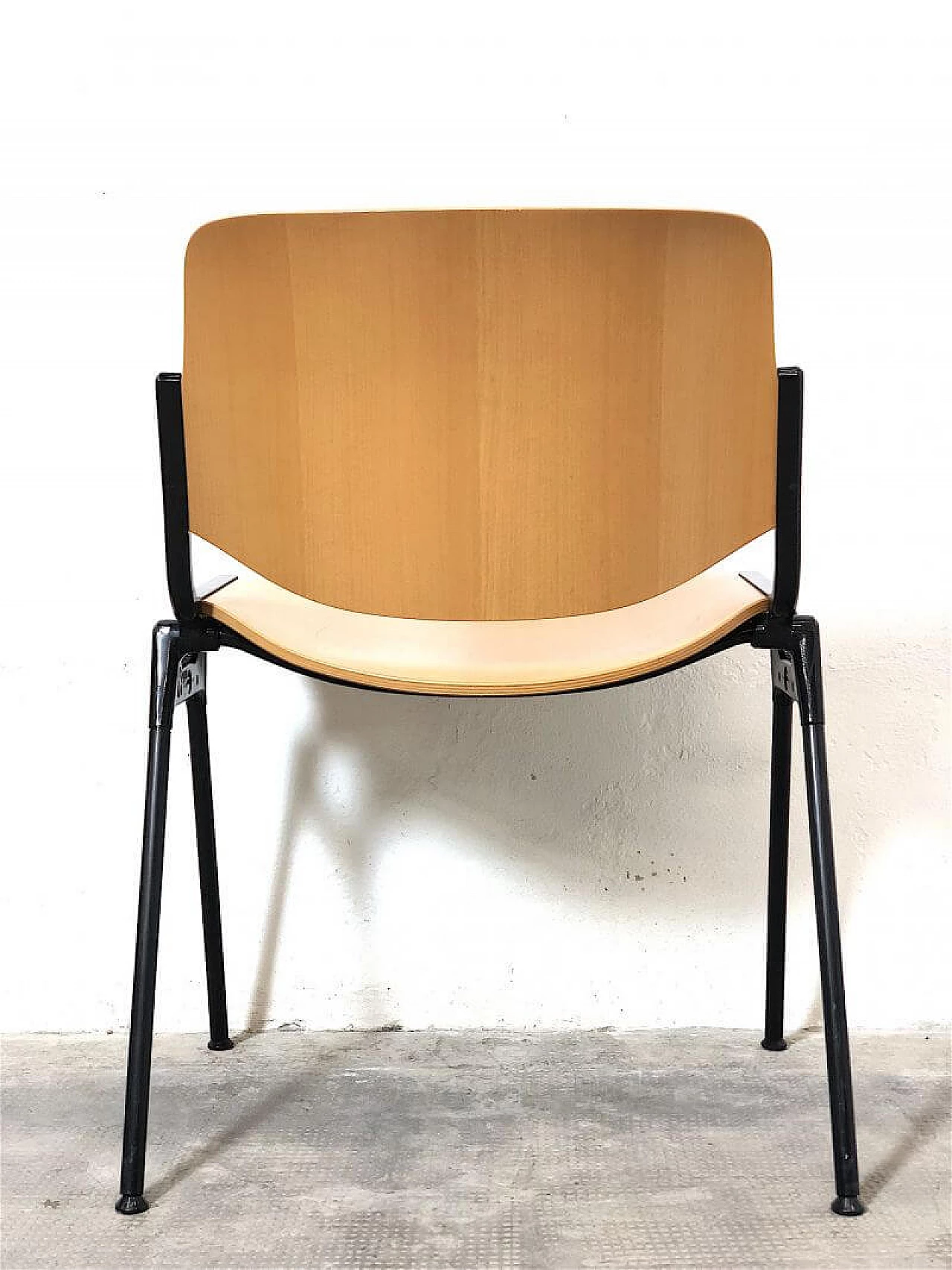 4 Chairs DSC 106 in bent beech and aluminium by Giancarlo Piretti for Anonima Castelli, 1965 13