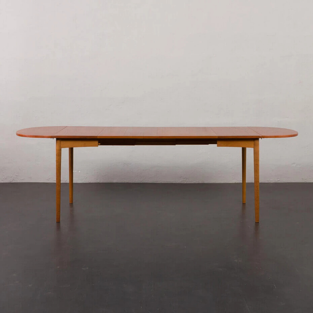 Danish extending teak dining table, 1960s 6