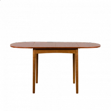 Danish extending teak dining table, 1960s