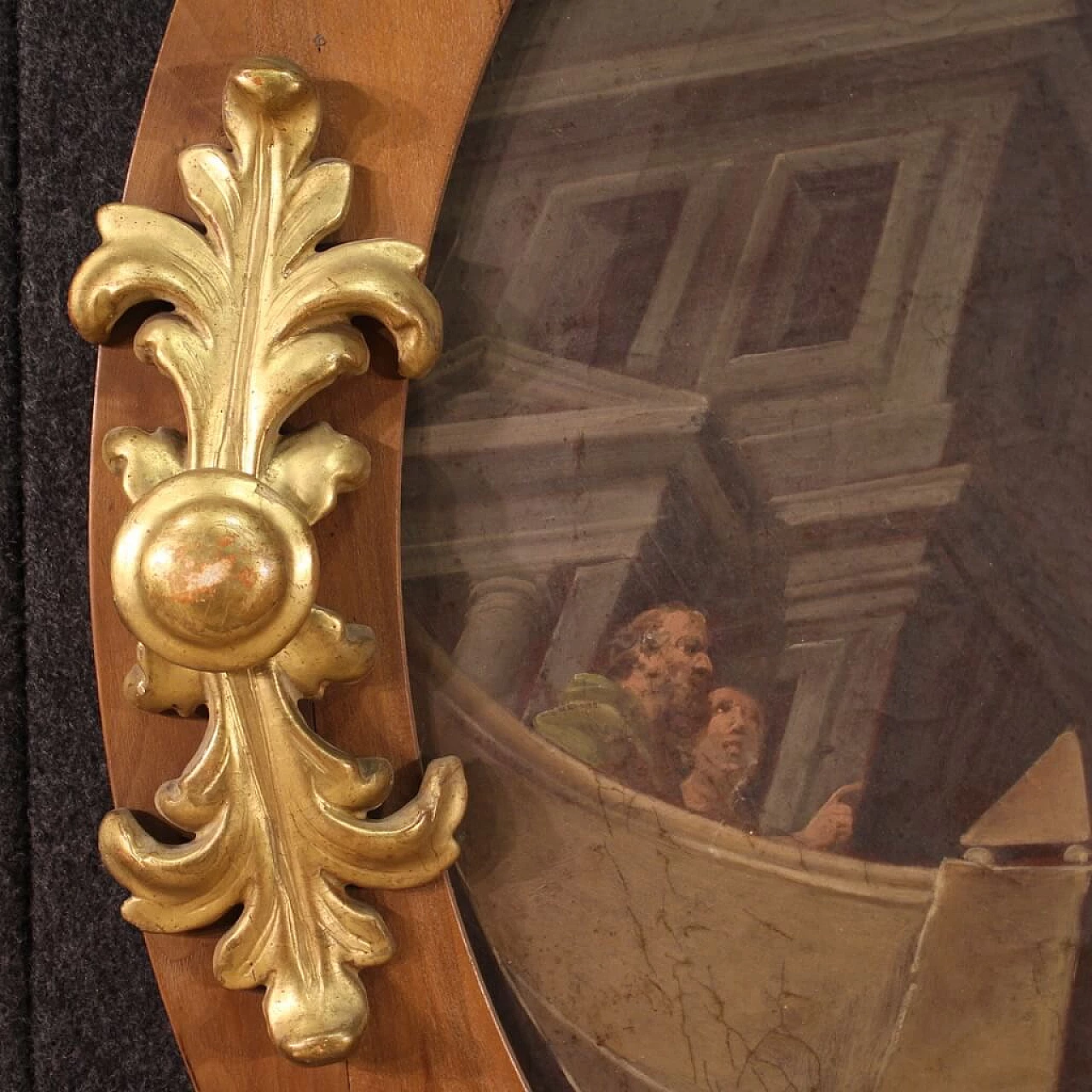 The healing of the centurion's servant, oil on round canvas, first half of the 19th century 8