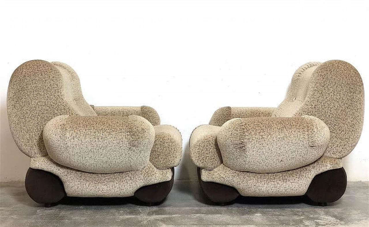 Pair of Space Age armchairs, 1970s 10