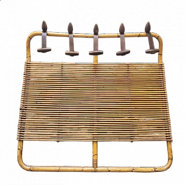 Rattan coat rack, 1960s