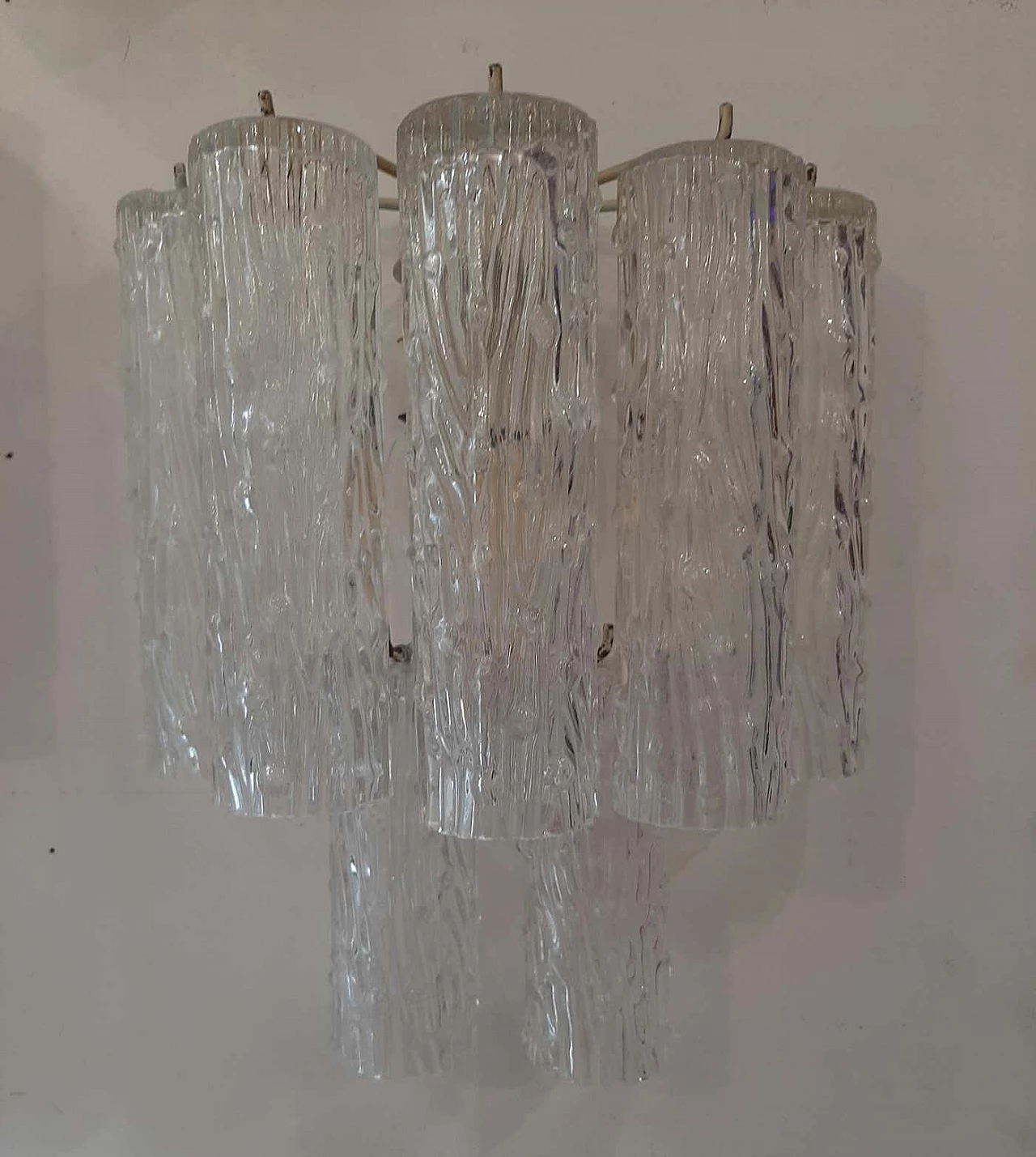 Pair of wall lamp by Toni Zuccheri for Venini, 1960s 6