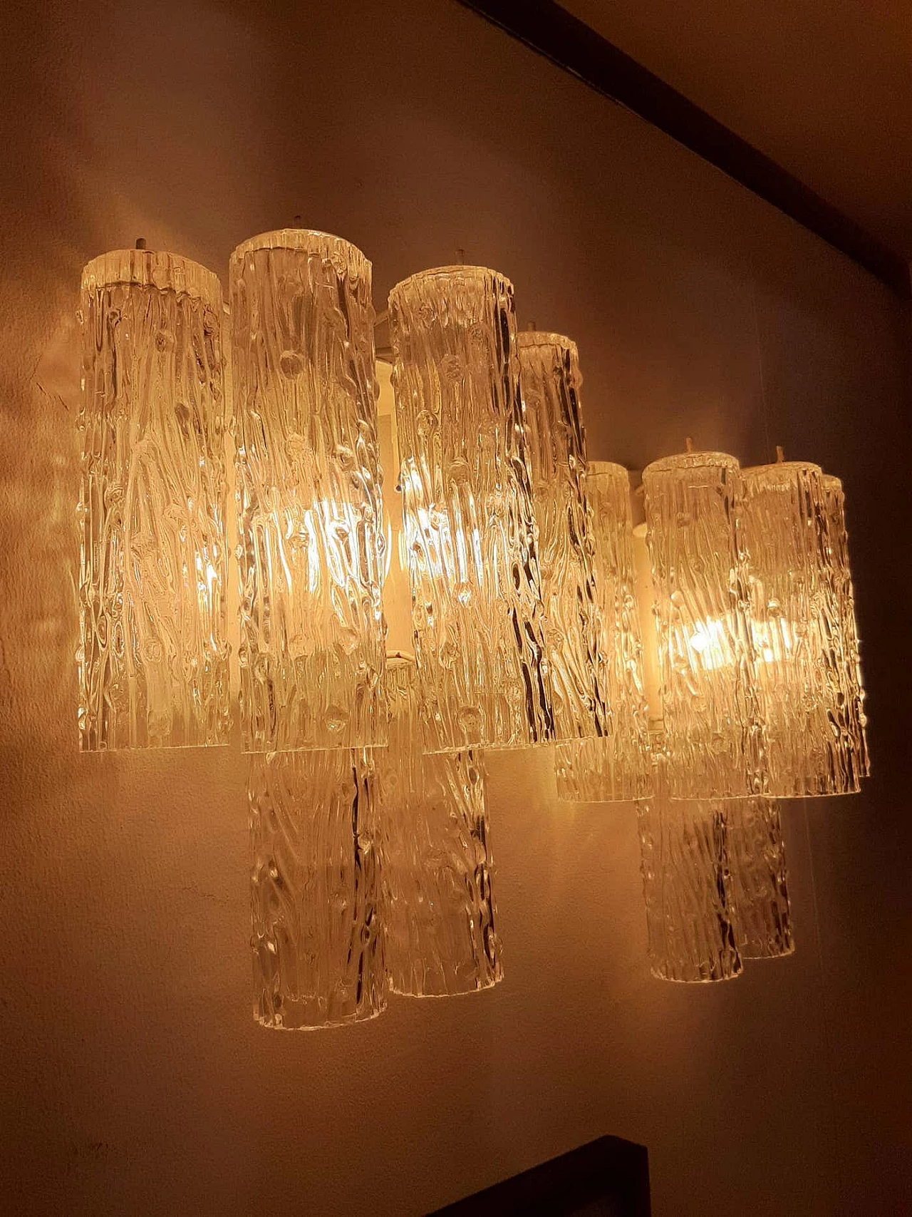 Coppia di lampada da parete di Toni Zuccheri per Venini, anni '60 9